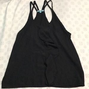 Black spaghetti strap top